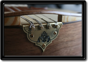 Handmade mandolin tailpiece